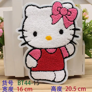 2 шт DIY Эко дружественных мультфильм Hello Kitty ткань клей патч/значки железная