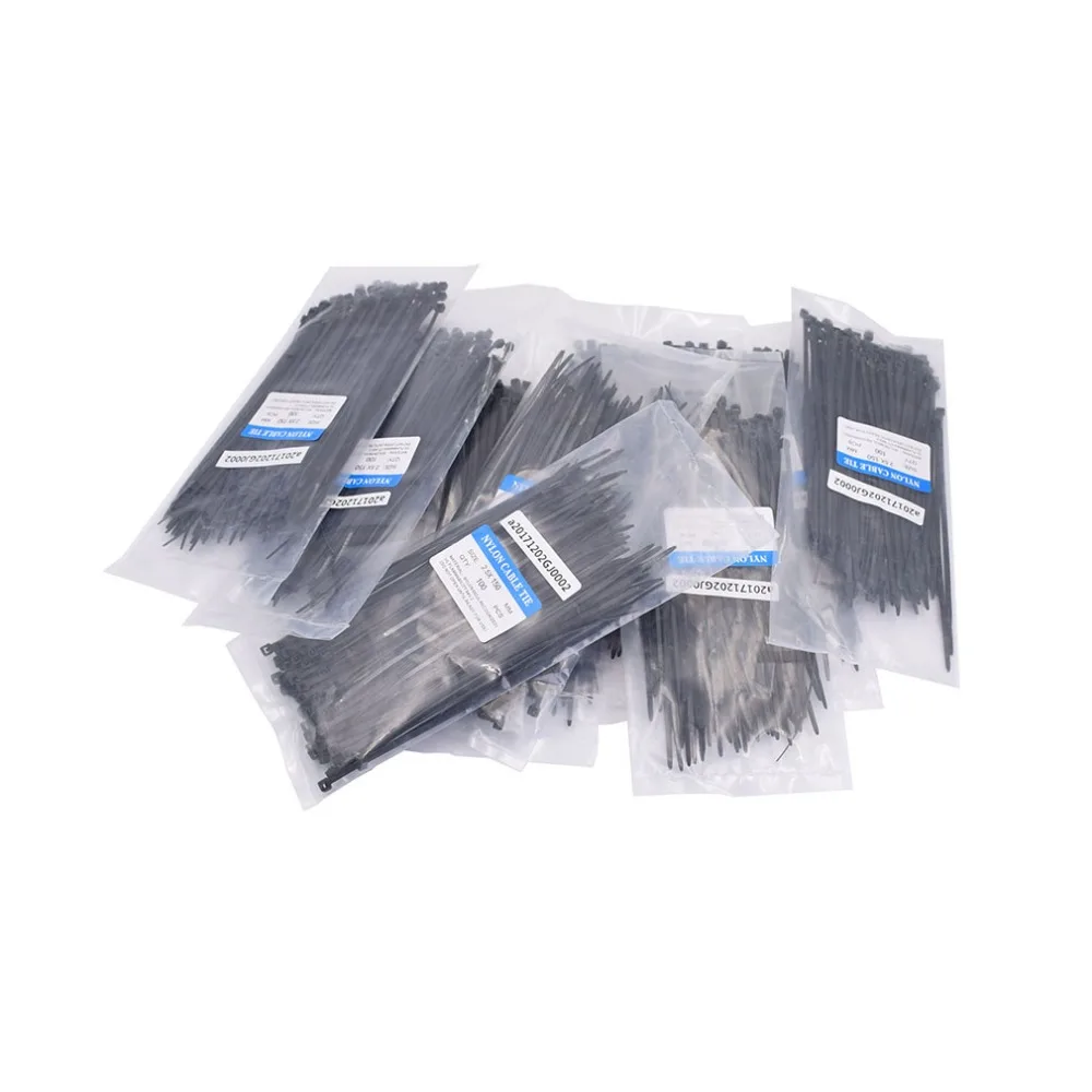 1000pcs 150mm Small Nylon Cable Tie Width 2.5mm Self Locking 6&quot Plastic Wire Zip Ties UV Resistant Black White | Обустройство