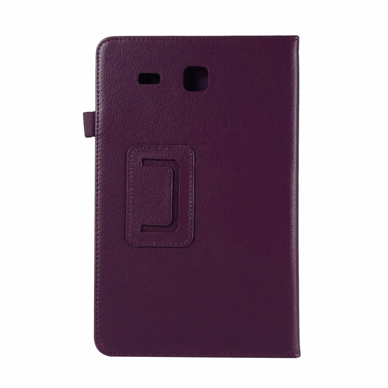 Purple Чехол для планшета для samsung Galaxy Tab E 9,6 T560 T561 тонкий складывающийся Чехол-книжка чехол-подставка из искусственной кожи чехол для samsung Tab E SM-T560 пленка - Цвет: Purple