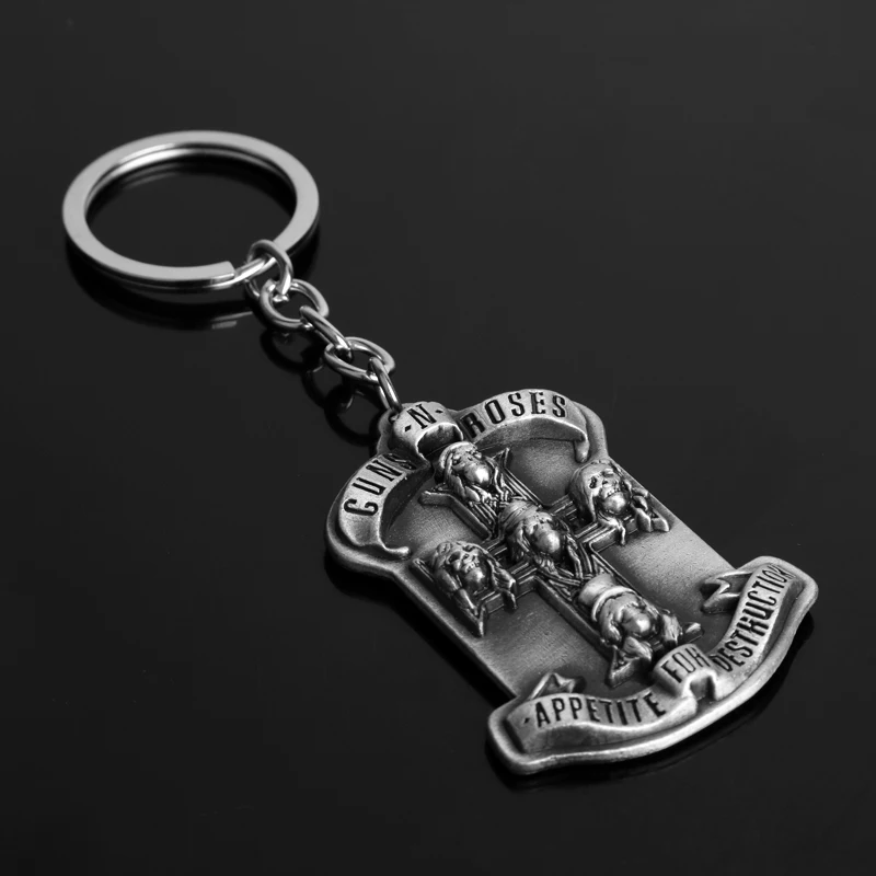 Dongsheng GnR Guns N Roses Музыкальный брелок Band брелки для подарка ключей от автомобиля