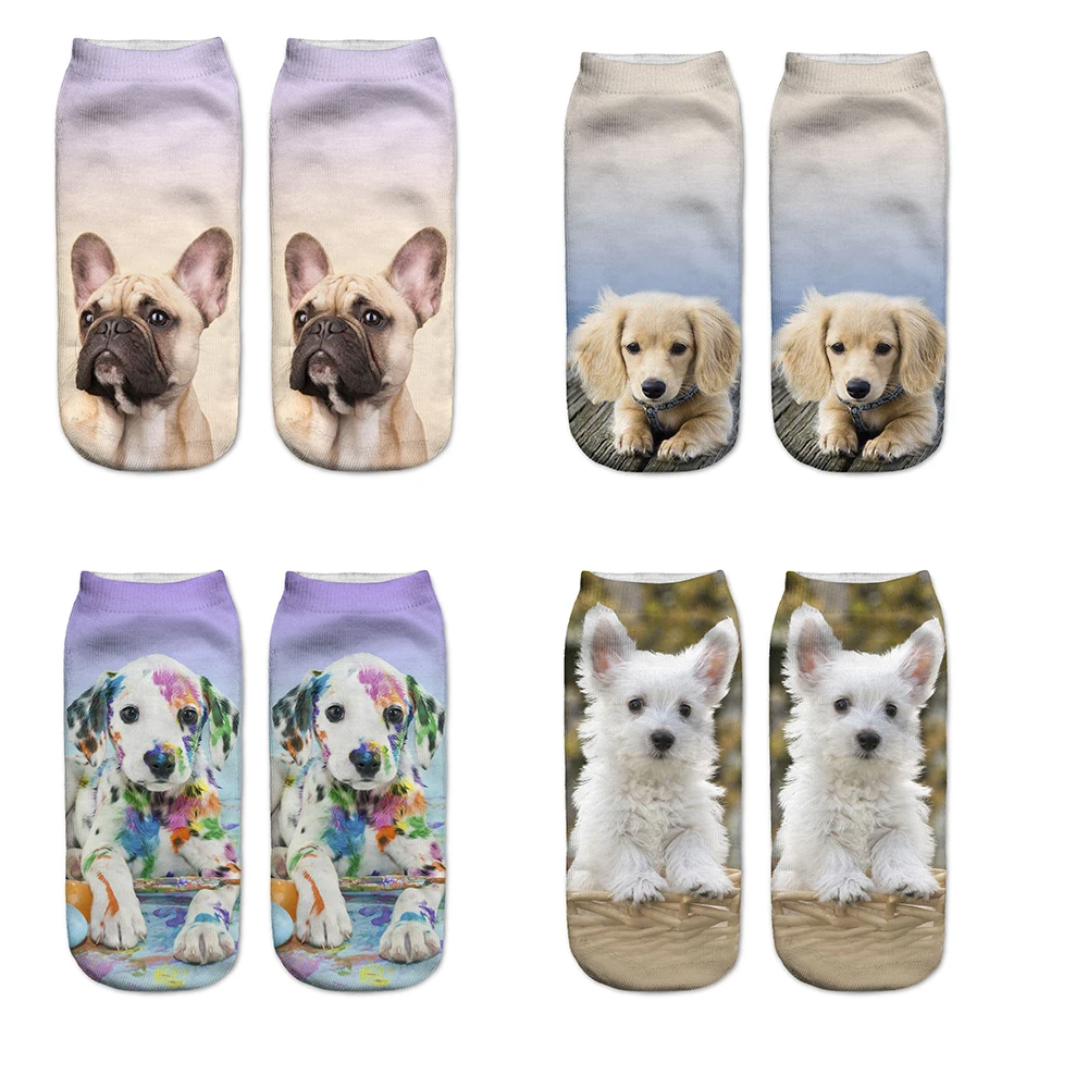 1 пара забавных 3D носков женские носки фэнтезийные из полиэстера милые в стиле