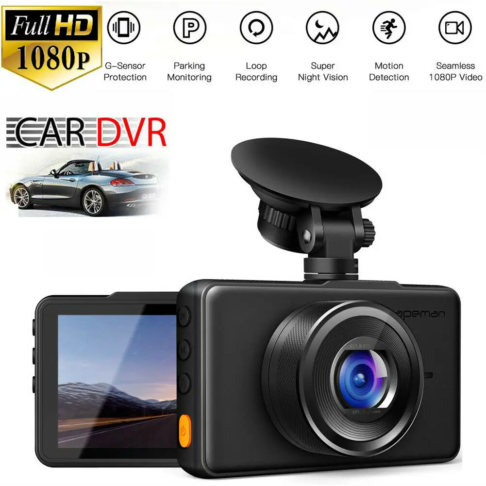 3 дюйм (ов) ЖК дисплей Автомобильная hd камера DVR видео Автомобильный