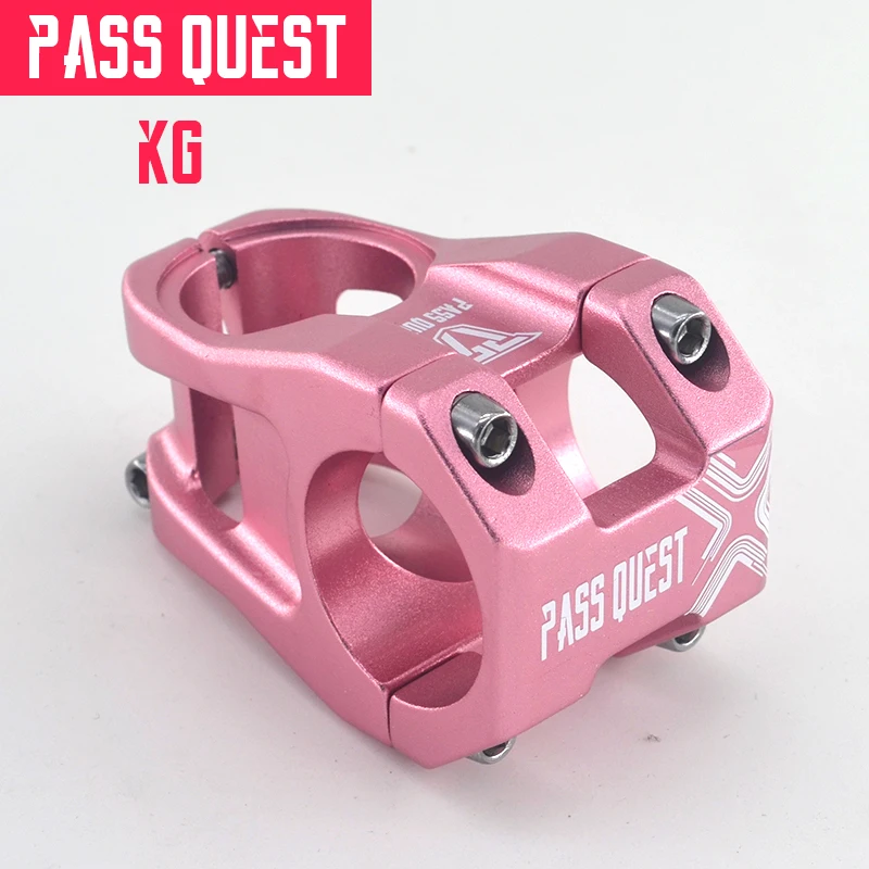 PASS QUEST Ultra-light Bike Handlebar Stem 28.6mm 31.8mm Aluminum Bicycle Riser Ahead Short length 40mm
