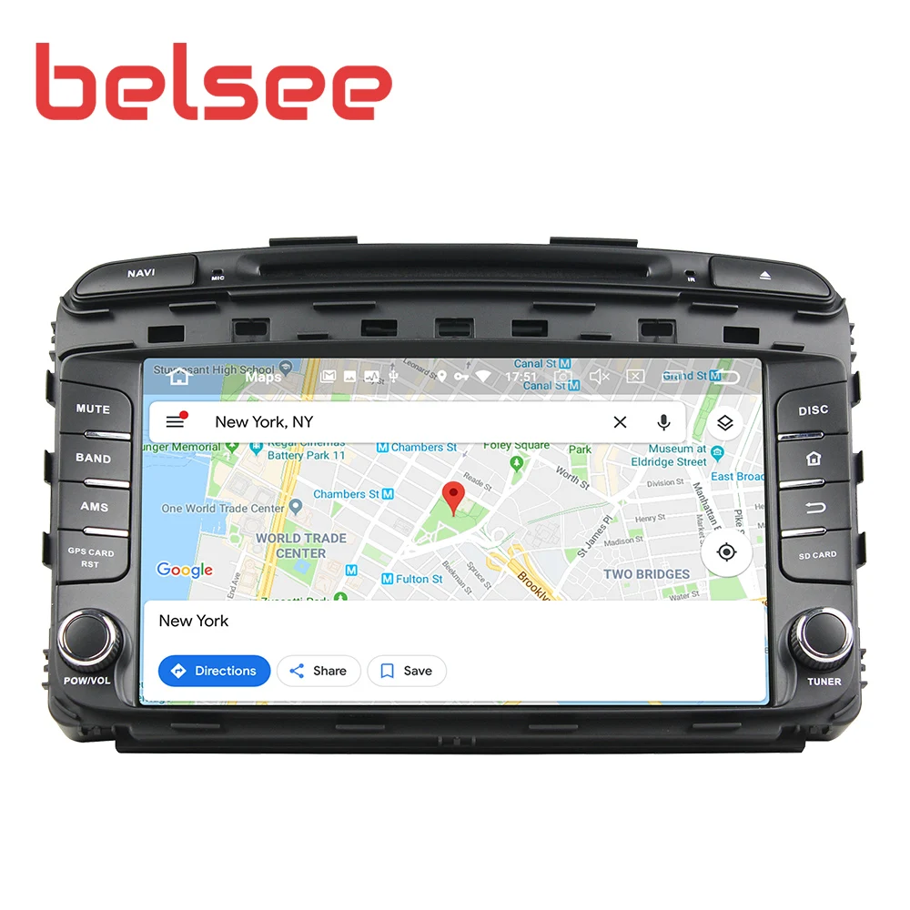 Belsee " ips экран Android 9,0 для Kia Sorento Автомагнитола 4 ГБ 8 ядерный стерео аудио gps навигационный блок Авторадио DVD