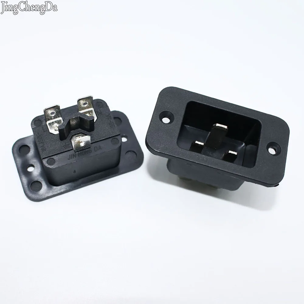 JCD 1X Φ IEC Входная розетка переменного тока Мужская 3 Pin IEC320 C20 SS-3A разъем питания 250 в