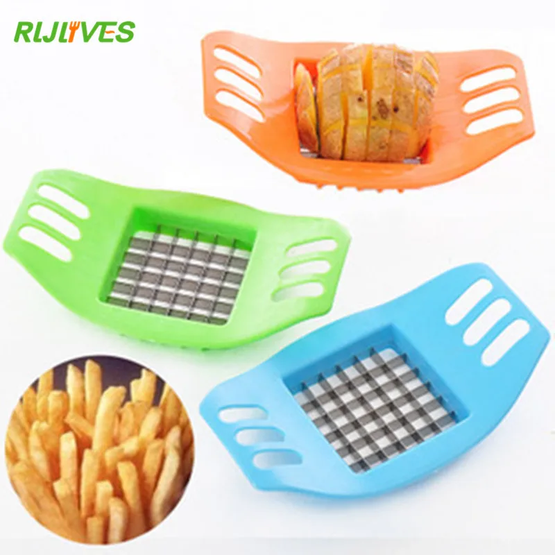 RLJLIVES 1 Pc Potato Slicer Cutter Stainless Steel French Fry Chopper Chips Making Tool Fries Vegetable | Дом и сад