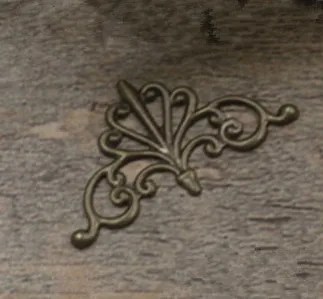 antique bronze REGELIN позолоченные/посеребренные цветочные мотивы европейские полые Цветочные Чары 50 шт. 16x28 мм DIY Винтажные Ювелирные изделия оптом - Окраска металла: antique bronze