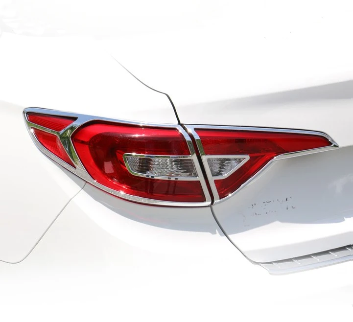 

For Hyundai Sonata MK9 2015 2016 2017 ABS Chrome Tail Light Cover Trim