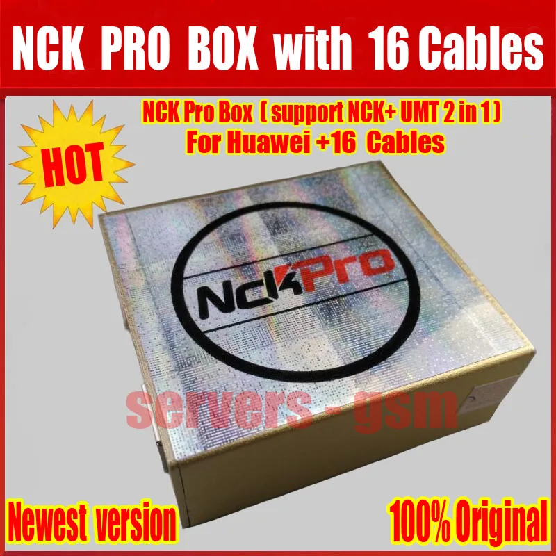 Новейшая версия оригинальная NCK Pro box 2 (поддержка + UMT в 1) для Huawei 16 кабелей