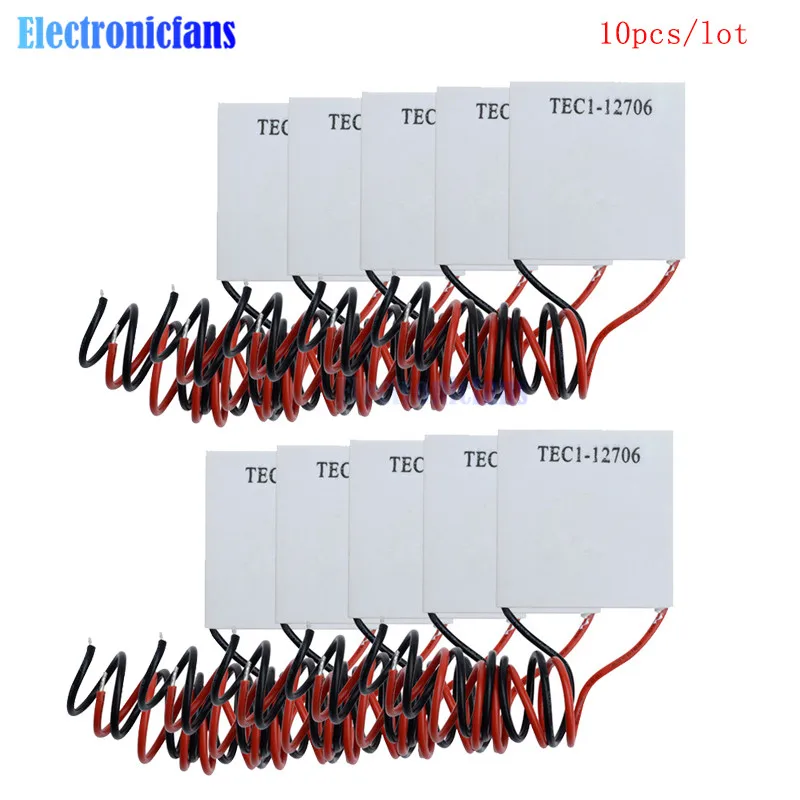10 шт./лот TEC1 12706 12V 6A TEC Термоэлектрический охладитель Пельтье (TEC1 12706) 40*40 мм Elemente