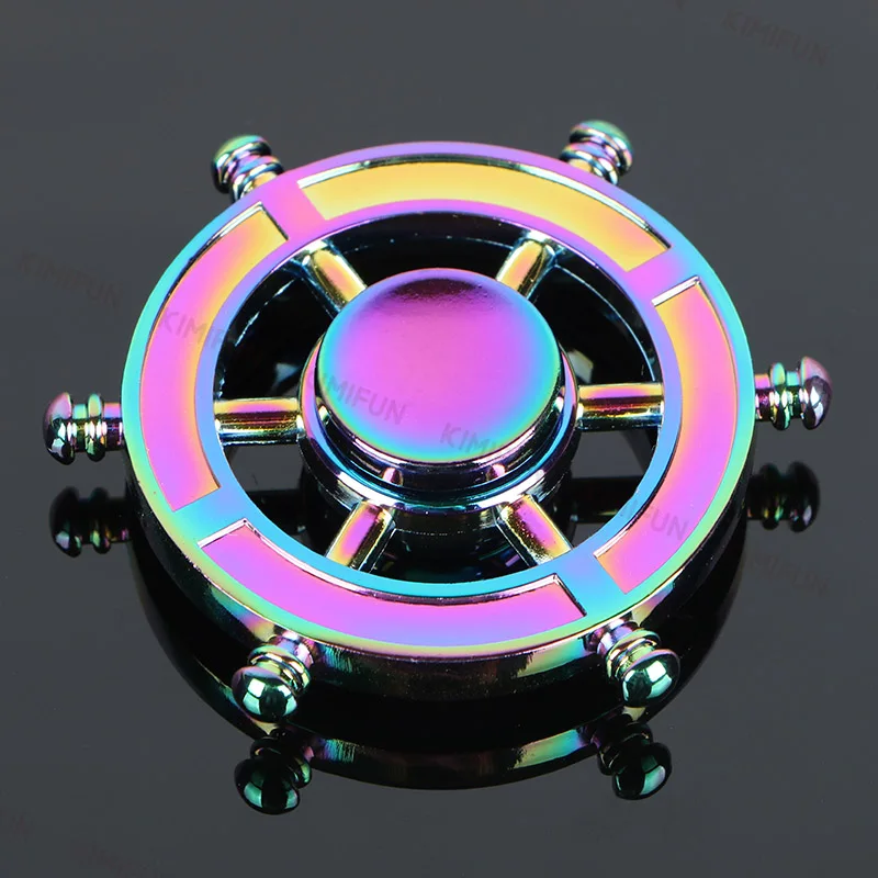 Металлический тройной Спиннер на руль Captain Steering в виде радуги для снижения
