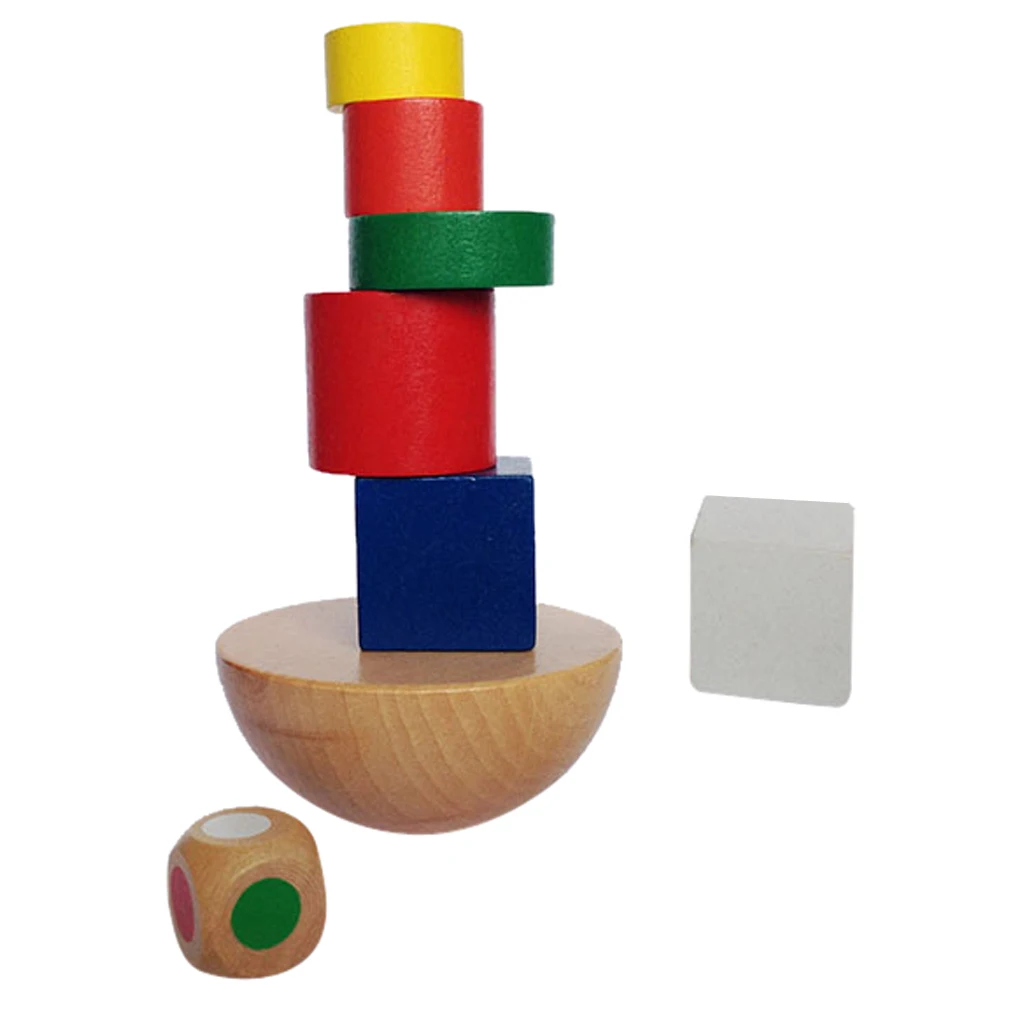 Детская деревянная балансирующая башня забавная настольная игра набор игрушек