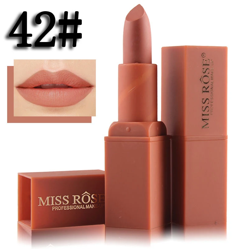 42 Miss Rose, брендовая, телесная, матовая помада Batom, 12 цветов, mate Batom, косметика, стойкий, телесный блеск для губ, профессиональный макияж - Цвет: 42