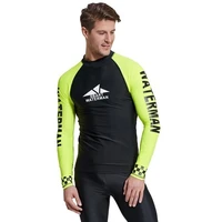rashguard men compression swimwear swim shirts uv long sleeve swimsuit tshirt windsurf rash guard man surf swimming diving suit