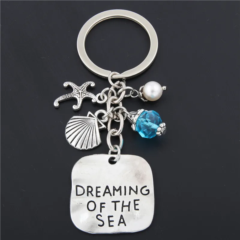 1 шт. ювелирное изделие Dream Of The Sea Starfish брелок для ключей в виде ракушки подвеска