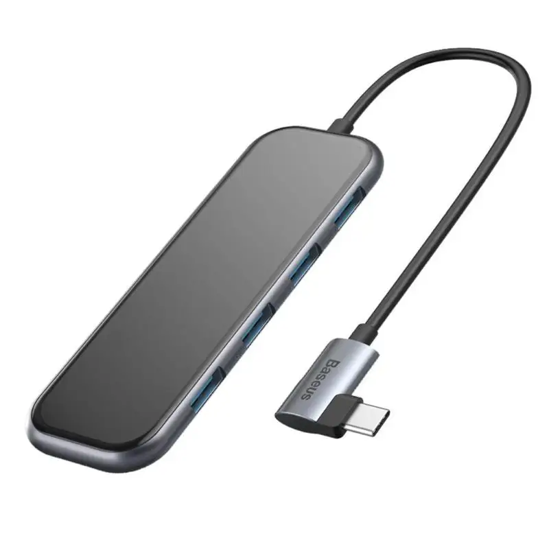 5 In 1 USB C Hub Baseus UCN3277 usb type-C 3,0 концентратор 3 USB3.0 4K HDMI PD зарядный адаптер док-станция разветвитель для ноутбука настольный компьютер - Цвет: 5 In 1 USB C Hub