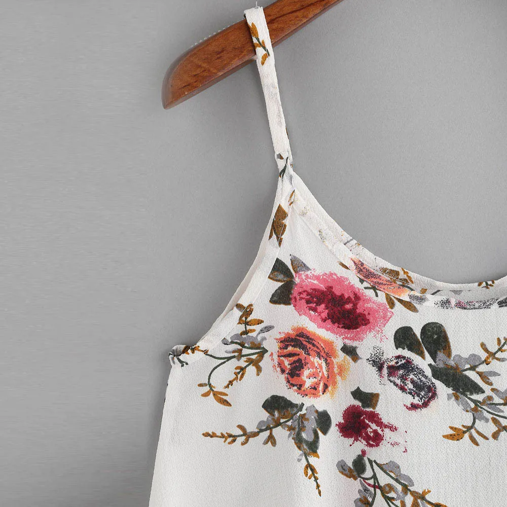 Женский топ без рукавов Повседневный с цветочным принтом|cute t-shirt|t-shirts for girlstop cute |