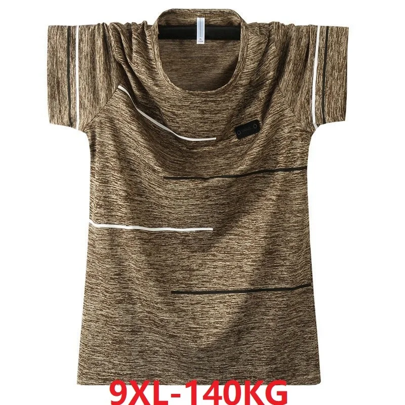 Размера плюс большие 5XL 7XL 8XL 9XL мужские летние футболки для мальчиков Летняя майка