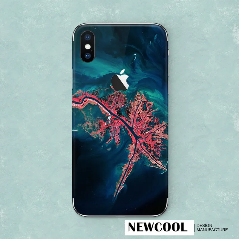 for iPhone X back filmBeautiful scenery Protective cover stickers For phone Color film Paster Decorative |