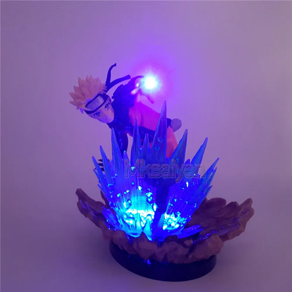 Наруто Lampara Uzumaki Наруто ПВХ Модель светодиодный ночник Наруто фигурка аниме Shippuden Uzumaki DIY Dispaly Brinquedos игрушки