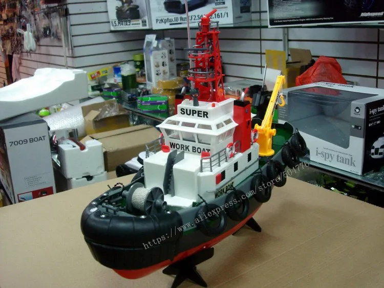 Американский морской порт Рабочая лодка с функцией водяного распыления HL 3810 2 4G