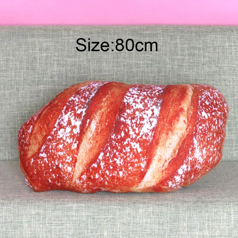 red bread-80cm Моделирование древесины текстуры Большой ивы Пирс моделирование съемные моющиеся подушки для дивана домашние декоративные - Цвет: red bread-80cm