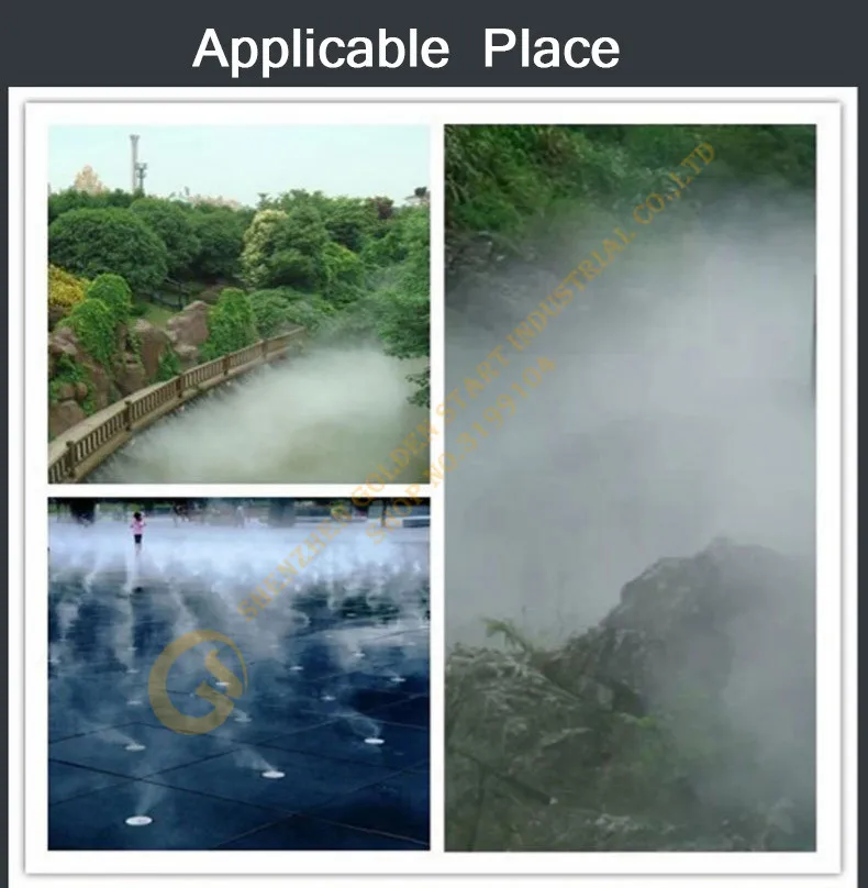 BM3 Commerical High Pressure Fogger Fine Mist Maker Landscape Rockery Fog Humidifier 2L-4L/H Humidication Atomizer