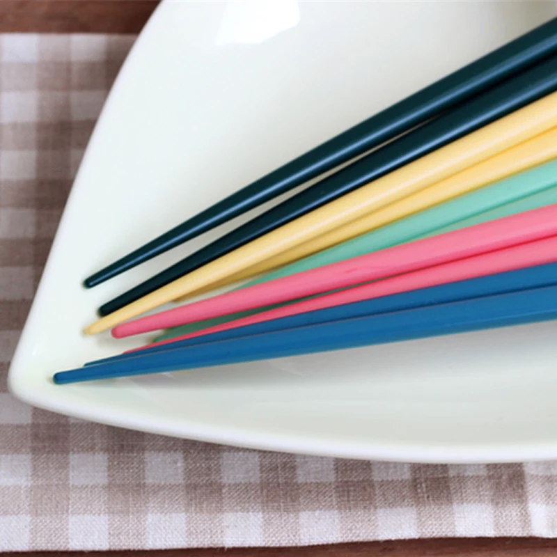 5 пар японские палочки для еды корейский стиль многоразовые цветов Мультяшные