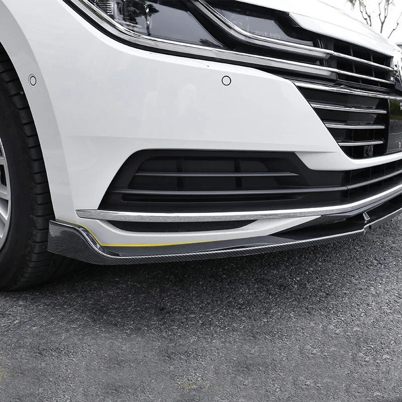 Abs arteon поддельный бампер из углеродного волокна передняя губа ДЛЯ vw cc 2018 up|Обвесы|