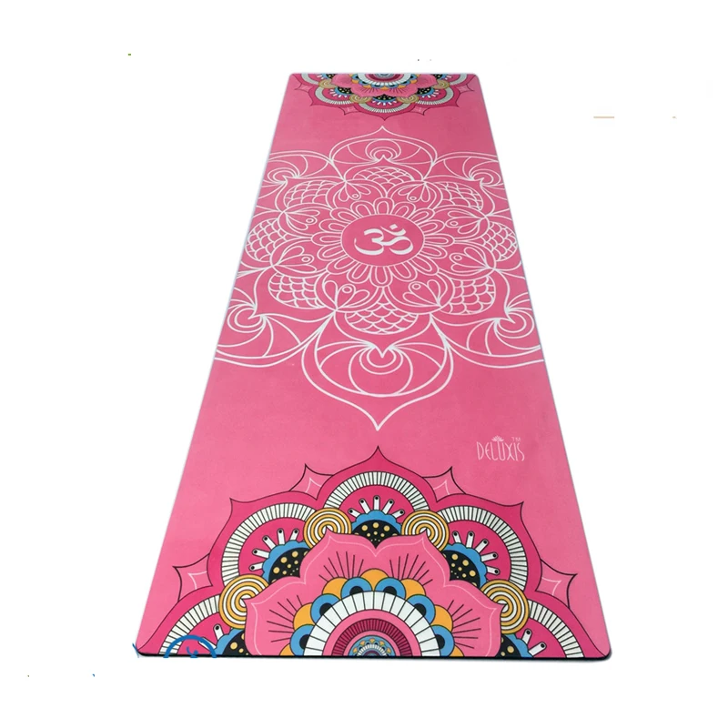 

New 183cm*61cm*3.5mm Natural Rubber Absorb Sweat Environmental Comfortable Suede Fabric Non-Slip Lose Exercise Yoga Mat