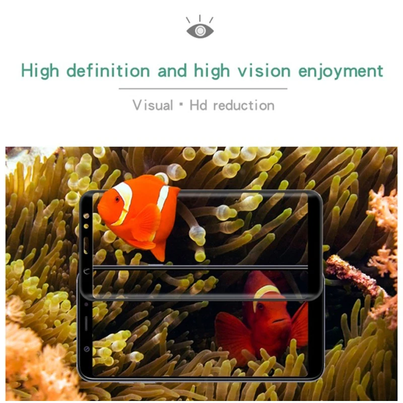 Закаленное стекло 5d с полным покрытием для samsung a6 a8 plus 2018 защитное защита экрана