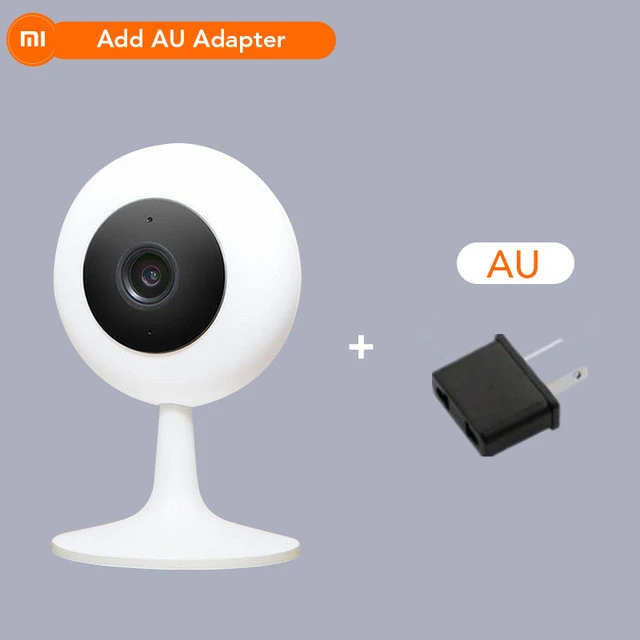 Оригинальная Xiaomi Mijia камера 1080P HD беспроводная Wifi умная камера инфракрасного ночного видения 100,4 градусов широкоугольная домашняя камера Xiaomi - Цветной: Add AU Adapter