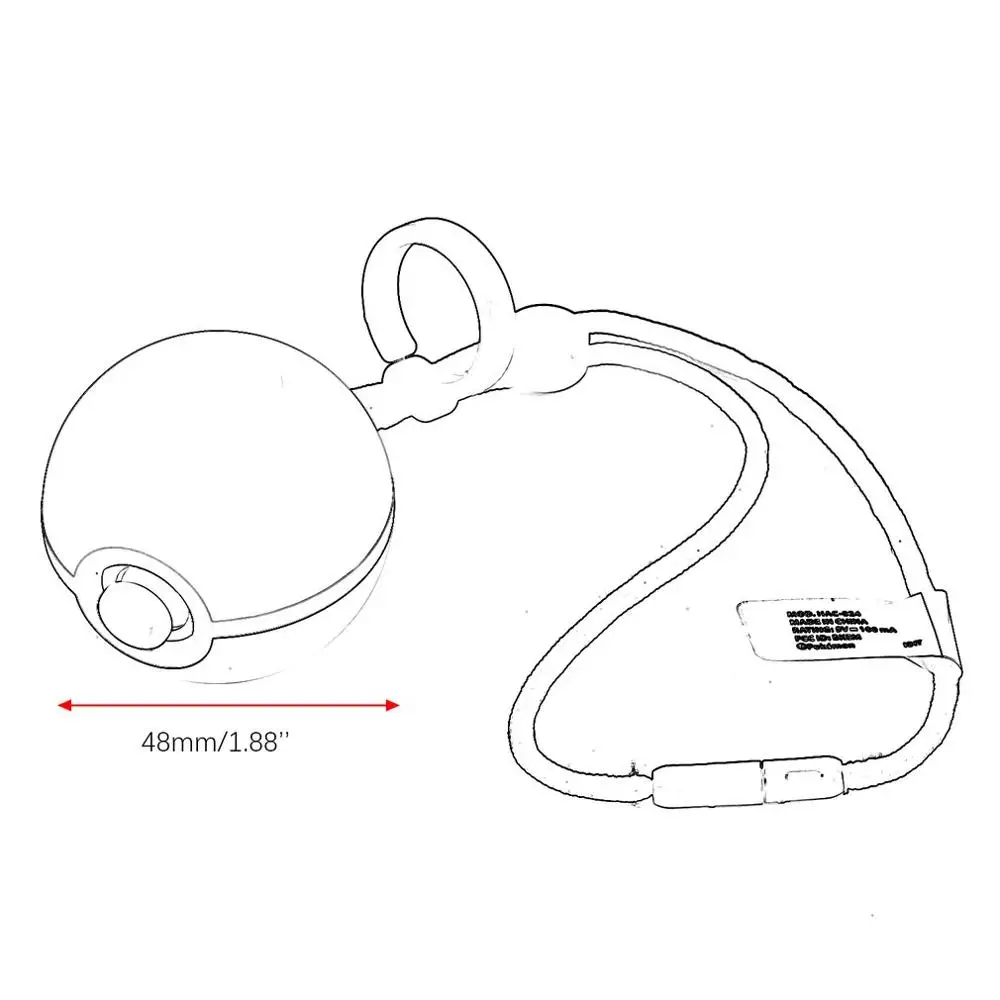 Прочный GO Plus для Pokeball шариковый эльф шариковый контроллер игровой игрушки Pickachu и Evee для переключения NAND красный синий