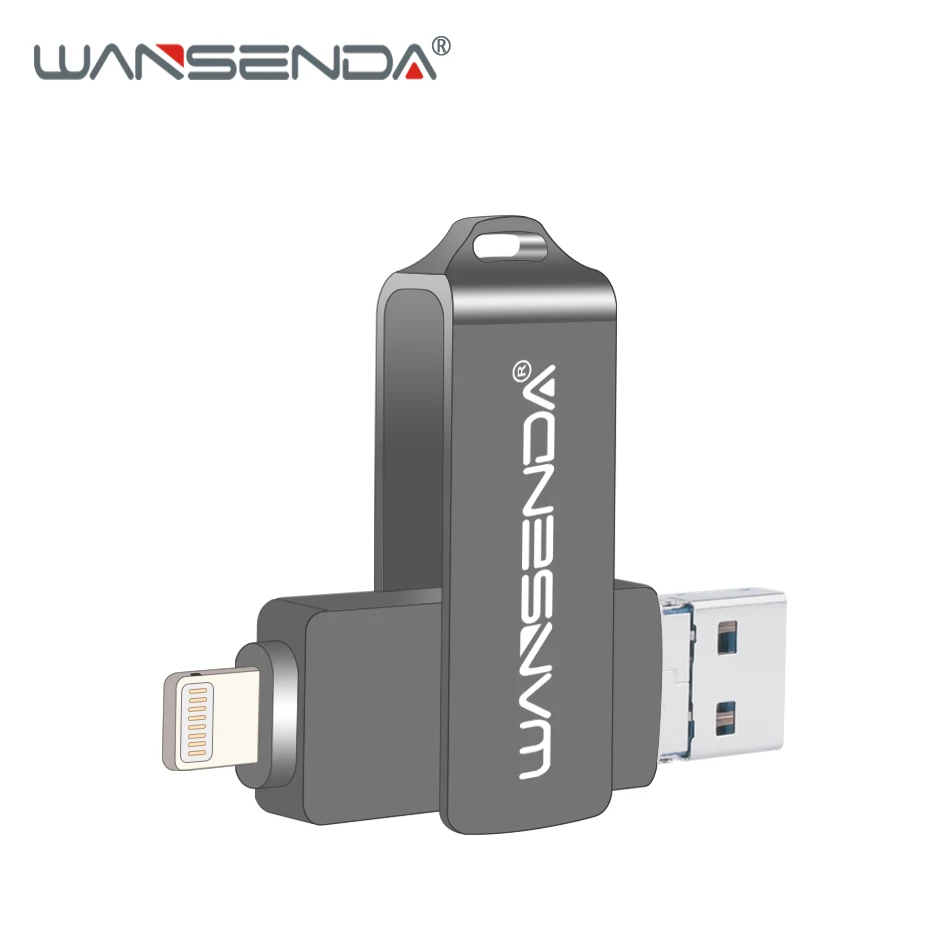WANSENDA 128 ГБ USB флеш накопитель 16 Гб 64 32 3 0 карта памяти OTG Флешка 8 металлическая