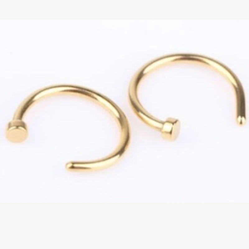 Модные прокол ювелирных изделий кольца и штифты для носа кольцо из нержавеющей