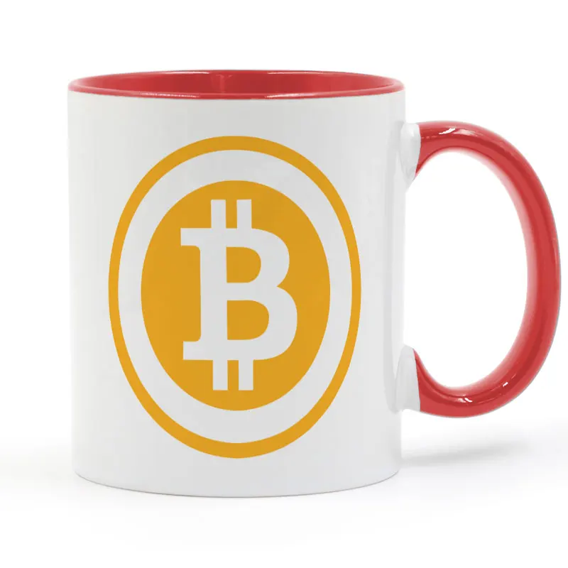 Bitcoin Кружка Кофе Молоко Керамика чашки творческий DIY подарки Домашний декор кружки 11 унц. GA677