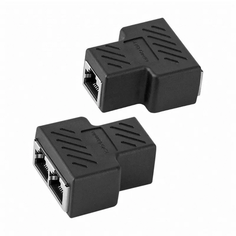 Сплиттер адаптер RJ45 1 2 порта s гнездовой порт LAN Ethernet сетевой сплиттер для