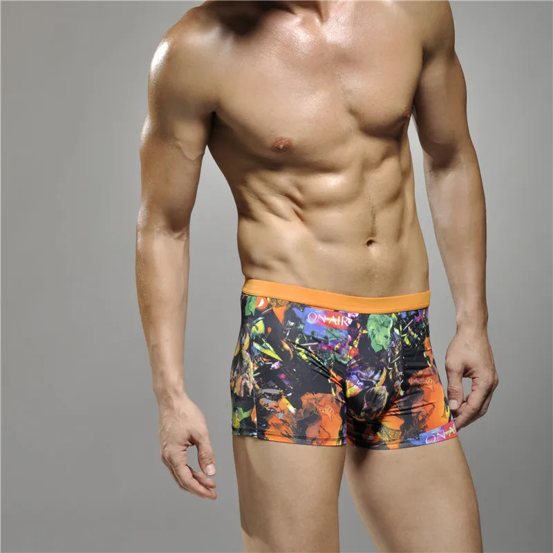 4 шт./лот Win бренд Для мужчин Нижнее Бельё для девочек шелковые пижамы дышащие