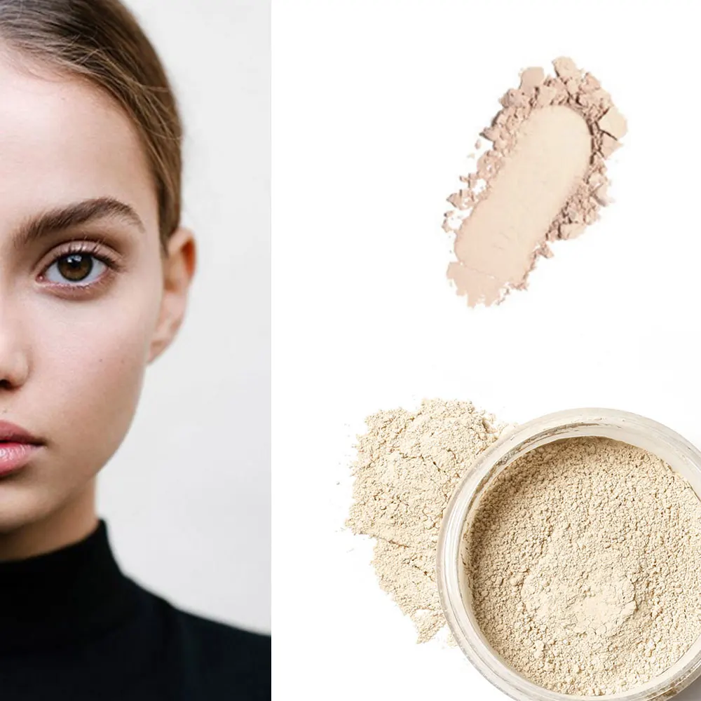 1Pc Loose Powder Face Makeup Waterproof Skin 3 Colors To Choose Accessories |