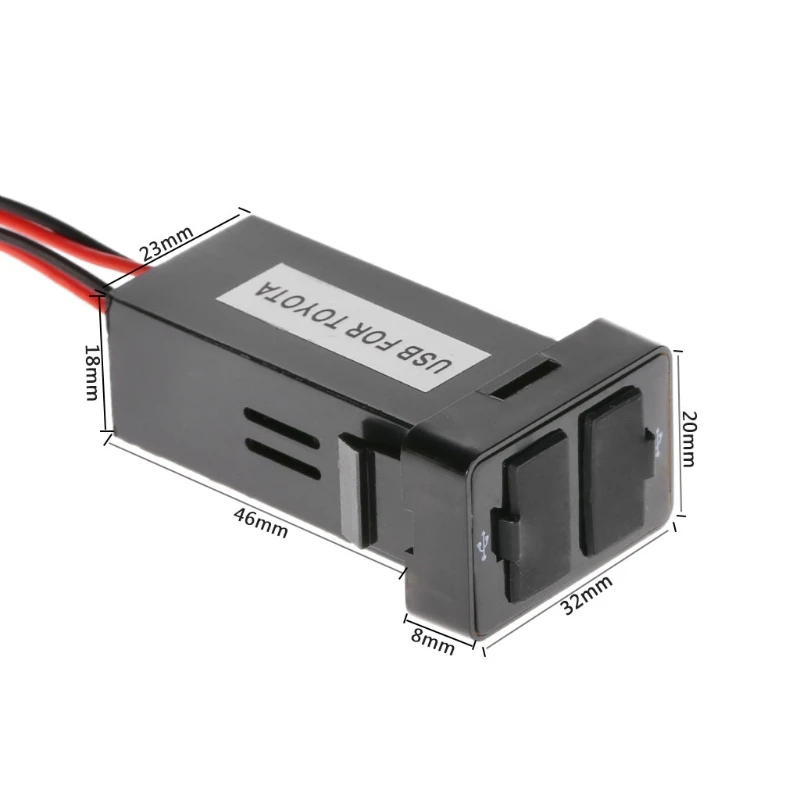 Высококачественное Автомобильное зарядное устройство с двумя usb-портами 12 В 2 1 А