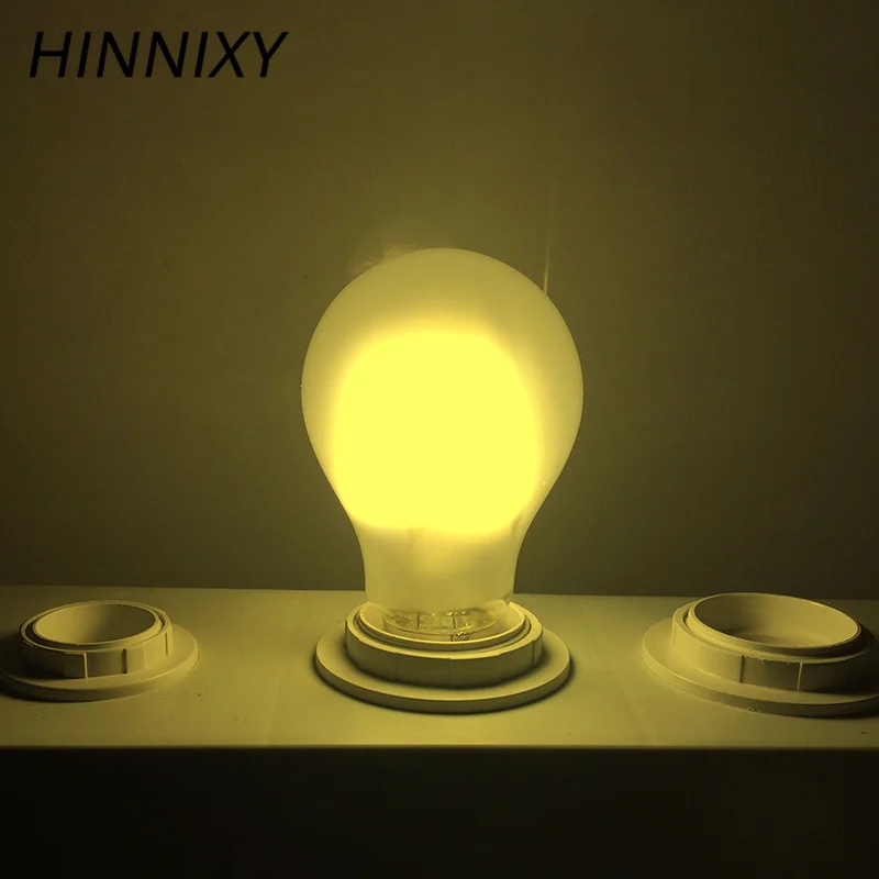 Hinnixy Светодиодная лампа накаливания матовая E27 стеклянная Эдисона с регулируемой