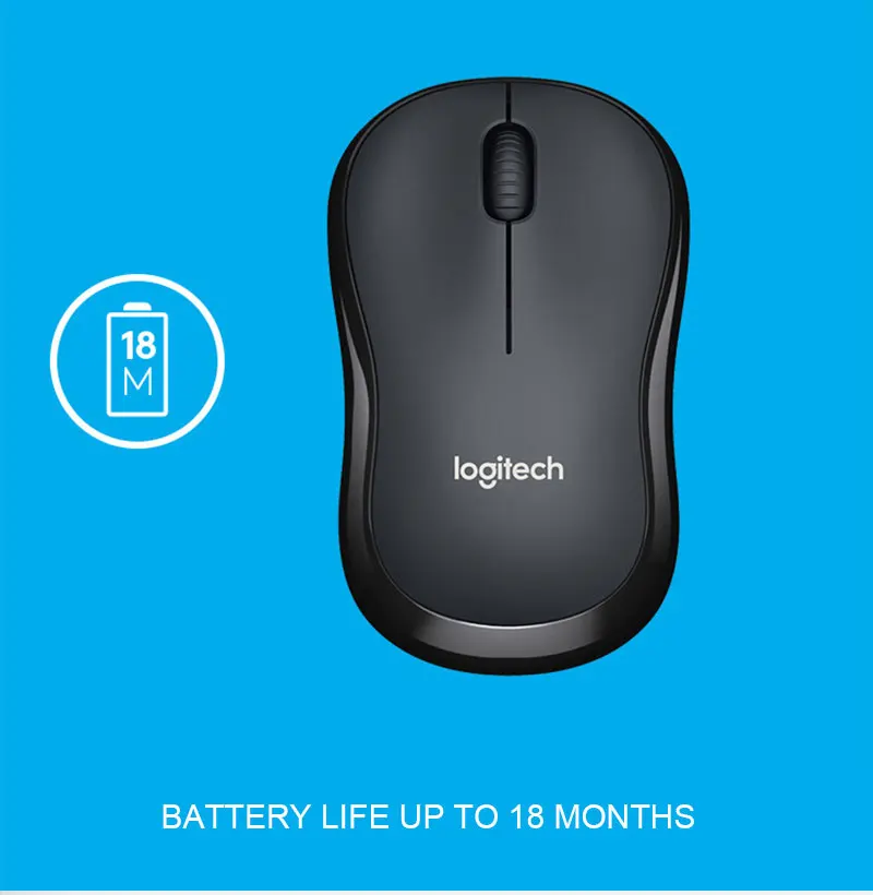 Беспроводная мышь logitech M220, бесшумная мышь с 2,4 ГГц, Высококачественная оптическая эргономичная компьютерная игровая мышь для Mac OS/Window 10/8/7