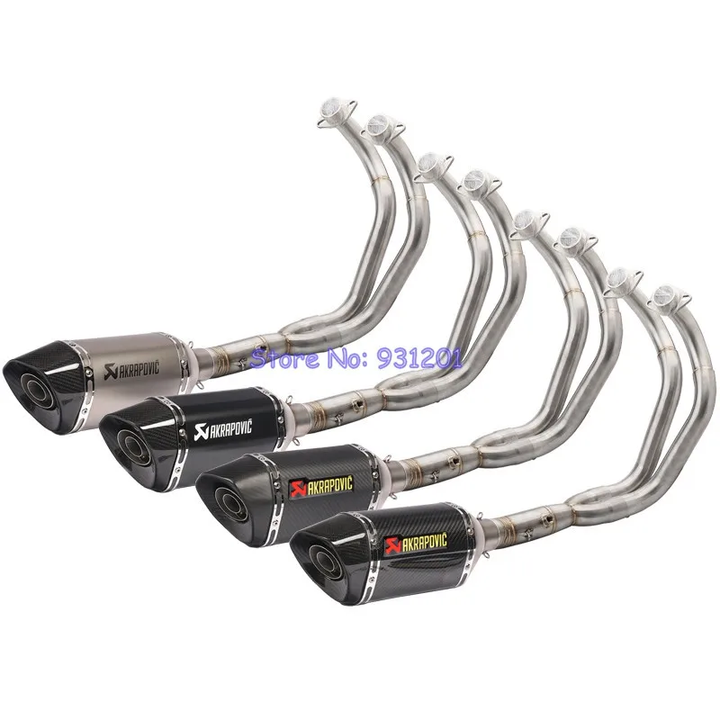 Выхлопная система мотоцикла для Yamaha MT07 mt-07 FZ07 FZ-07 Tracer(-) XSR700(-) Akrapovic глушитель