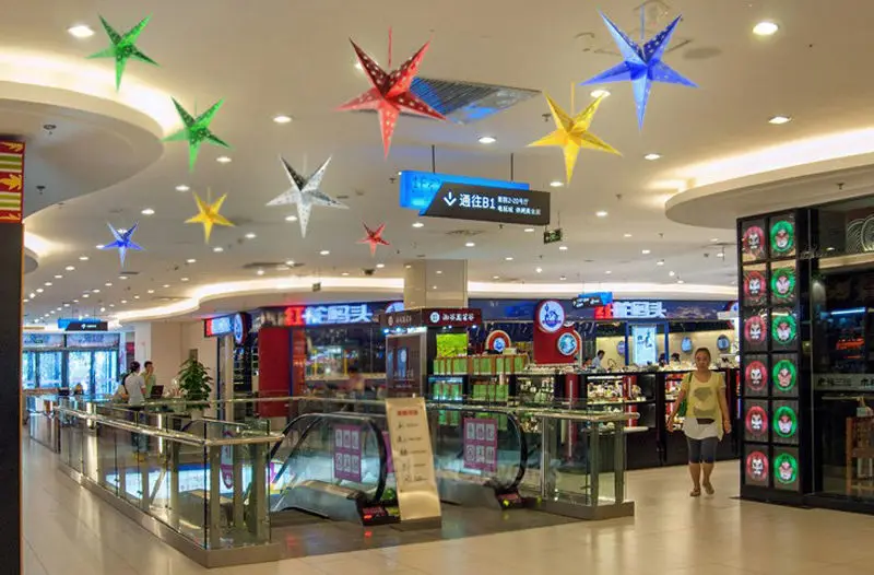 2017 подвески для рождественской вечеринки пентаграмма абажур елка домашний декор