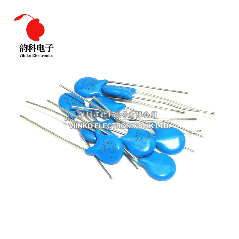 20pcs High voltage Ceramic Capacitor 3KV 5PF 10PF 15PF 20PF 22PF 27PF 30PF 47PF 56PF 100PF 220PF 1NF 2.2NF 3.3NF 4.7NF 10NF | Электронные
