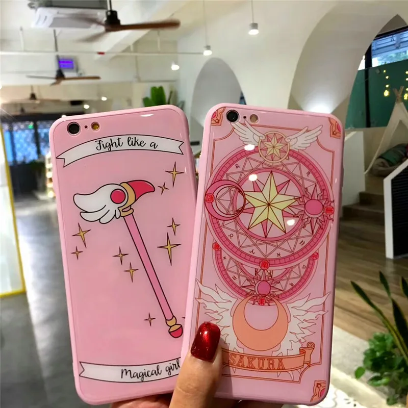 Чехол для телефона с героями мультфильмов Волшебная девочка пленка IPhone 6S 7 8 Plus