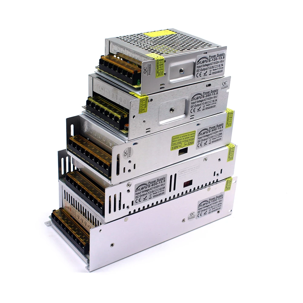 DC13.8V источник питания 200W 240W 250W 300W 400W 500W 600W 720W 800W 1000W 1200W AC DC 13 8 V для Led светильник CCTV