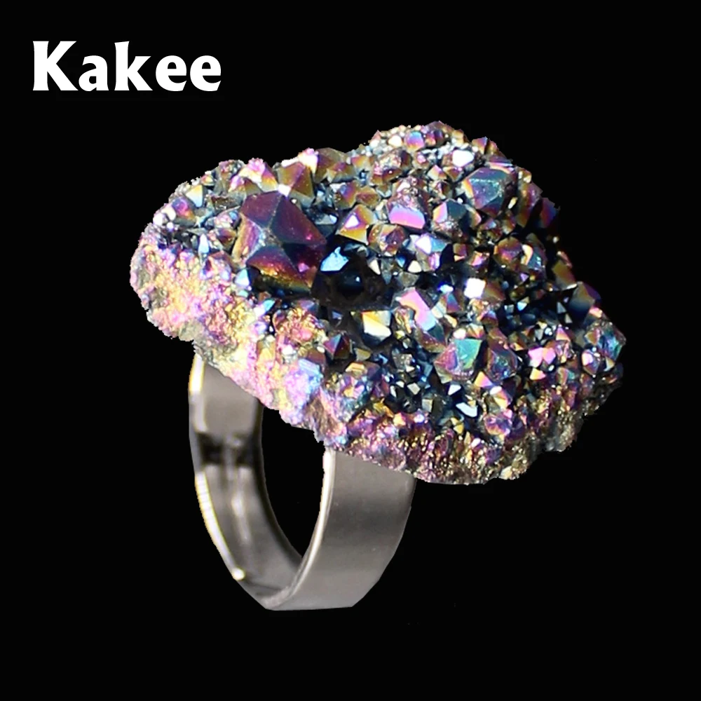 Женское кольцо для свадьбы Kakee элегантные нестандартные полукамни из