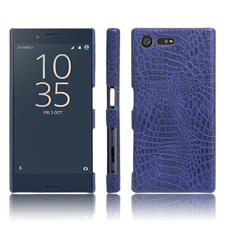 Роскошный чехол из крокодиловой кожи для Sony Xperia X компактный с рисунком