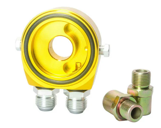 Универсальный Алюминий сэндвич Нефть адаптер фильтр пластинчатый охладитель